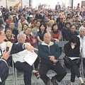 新竹縣反對璞玉計畫民眾約300人，昨天聚會表達反對開發。記者羅緗綸／攝影