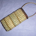 藺草編織---手機袋