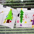 1st grade works--see the lovely snowman and the fruity Christmas tree.