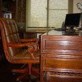 書房歐式古典椅配中式老書桌