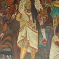 Diego Rivera 歷史壁畫,民眾以斷臂做禮物給死亡女神