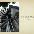 a winding staircase