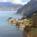 藝術家引薦 1- 油畫家Scott Christensen - Iseltwald, Switzerland