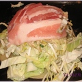 廣島燒(2)-放菜.豬肉