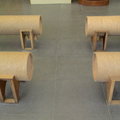 紙教堂-紙管椅子1