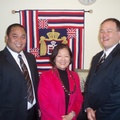 與島國官員訪問美國國會山莊參眾兩院與夏威夷州眾議員Mazie Hirono合影