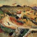 The Hilly Road, 1867,  Paul Cezanne