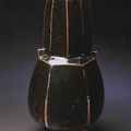 Faceted vase with temmoku glaze, 1983. Jeffrey Oestreich