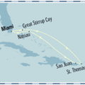 Map for Eastern Carribbean 航程 - 位於邁阿密以東的加勒比海