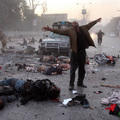巴基斯坦人體炸彈爆炸現場.