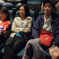 媽媽（左）、姊姊（中）、爸爸（右），都出席了民族誌影展「被俘虜的人生」播映