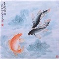 中國國家及的畫家，將在台北親繪，讓龍門躍鯉，優游與絹綿流水間。