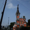瓜地馬拉首都被地震震歪的天主教堂十字架