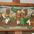 美國獨立宣言會議木雕