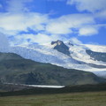 山頂凍結的冰河