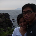 我們在東北角，後面看得到龜山島唷！