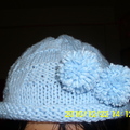淺藍毛線帽