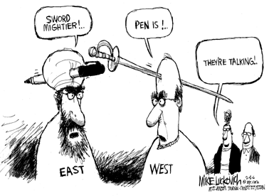 政治漫畫往往綜合運用大量的政治符號