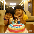 為五歲小女生特別訂製的冰雪奇緣生日蛋糕 - 8