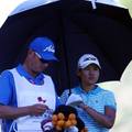 2013.8.31 奧勒岡高爾夫菁英賽 曾雅妮 Yani Tseng 與桿弟Jason Hamilton 