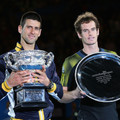 2013.1.27 溫網男單 左冠軍 Novak Djokovic  及亞軍Andy Murray 