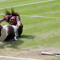2012.7.7 溫網女單冠軍 Serena Williamsl 倒地慶賀久違的冠軍 