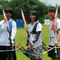 中華女子射箭隊左起 林佳恩 譚雅婷 雷千瑩