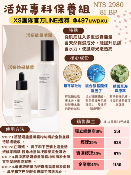 力曼保養品