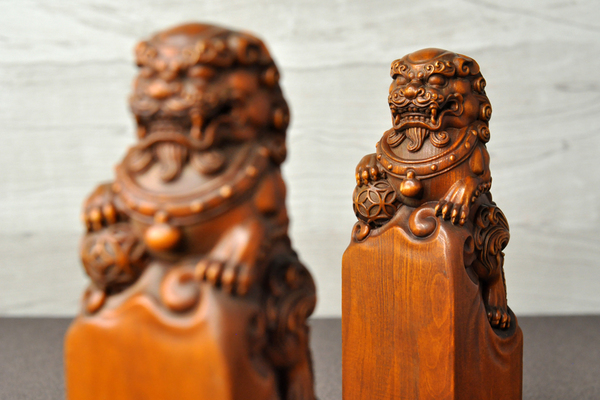 神獸印章：頂級檀木獅子印章- 唯原工藝- udn部落格