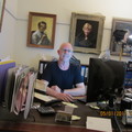 Raymond Wilson in his office 