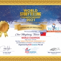 2022.01.18 - 2021 世界說故事錦標賽WSTC世界說故事冠軍證書