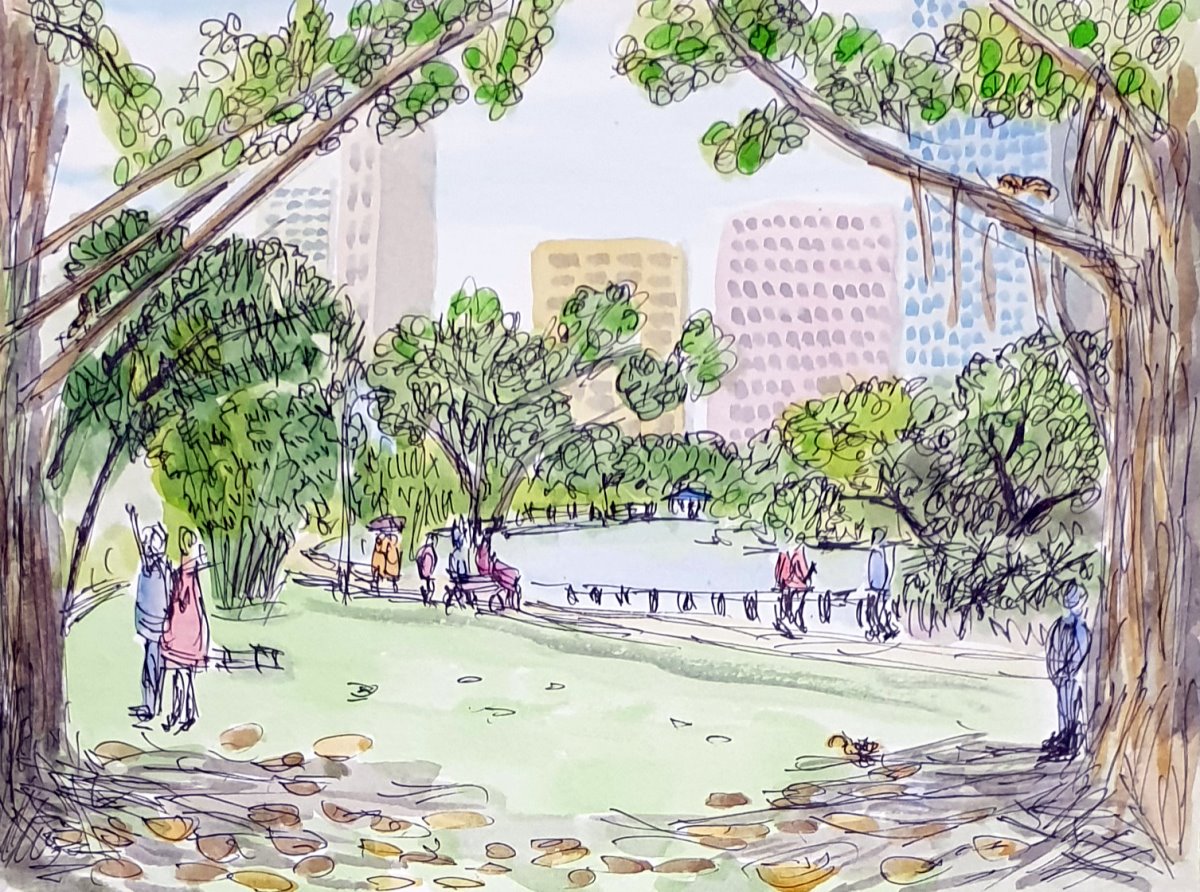 台北 大安森林公園の画像