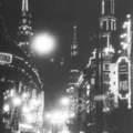 1948年，燈火輝煌的上海南京路夜景