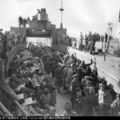 1947年，天津塘沽港，從北平撤離回國的最後一批美國兵