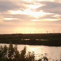 2013-07-15~雲林口湖鄉魚塭的夕陽