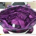 Epachi 新一代經典格紋紫(手提、側背二用)媽媽包分享