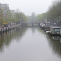 阿姆斯特丹的清晨7:00，運河上罩著薄霧