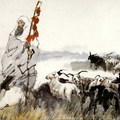 蘇武牧羊〈水墨畫／中華五千年〉