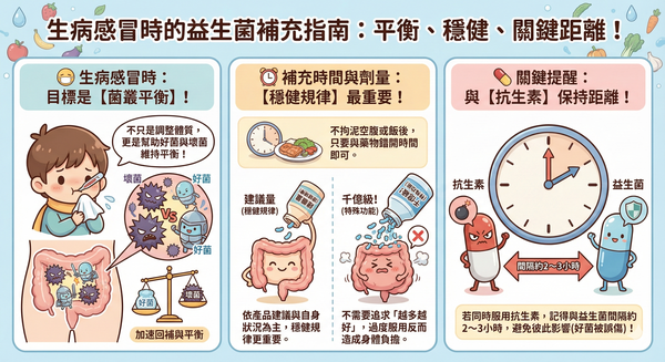 抗生素益生菌補充指南