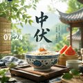 早安打卡圖，2026.07.25，何以消煩暑，心靜自然涼