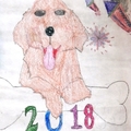 美國小學生狗年畫作16