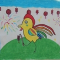 美國小學生雞年畫作6