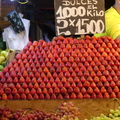 智利聖地牙哥維格中央市場 La Vega Central ～草莓攤