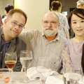 At the banquet：Tamas Dobozy(Canada) ,Mark Anthony Jarman(Canada), Ying-tai Chang(張瀛太) -- Lisbon, Portugal