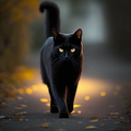 black_cat_walking