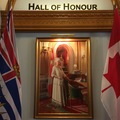 省府大廳牆壁上掛著伊利莎白女皇的肖像