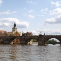 布拉格遊河橋塔查理士橋與教堂二