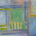 [畫作] 明信片彩繪，油蠟筆加膠水，10x15cm，1999 