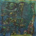 mixed media on paper, 21x22cm, 1998