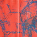 微其藤 Wichita，壓克力/油蠟筆/紙上作品 Acryl&oil crayon on paper，24x32cm，1998 